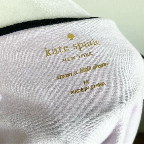KATE Spade Purple Keyhole Bow Pajama Tank Top M - Picture 6 of 7